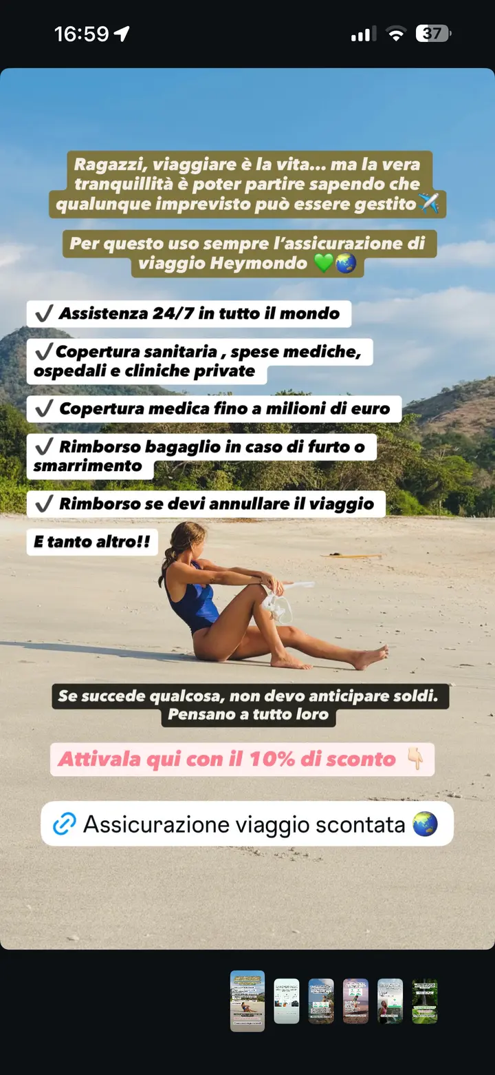 Perché Noemi utilizza Heymondo in viaggio