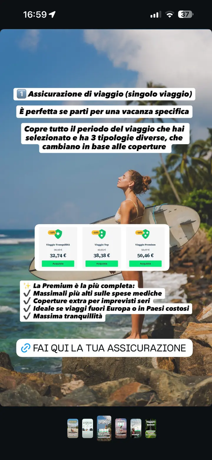 Assicurazione Heymondo per un singolo viaggio