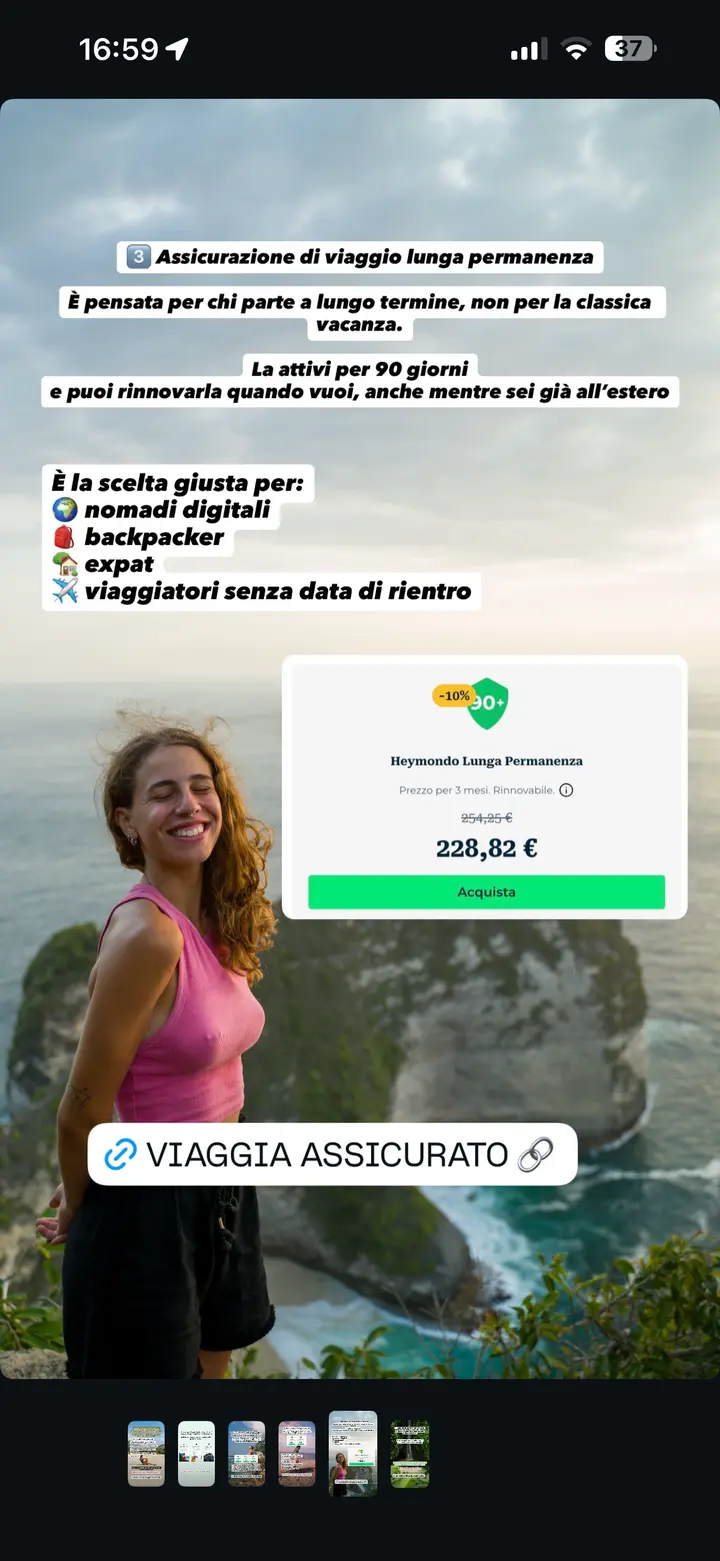 Assicurazione Heymondo per lunga permanenza